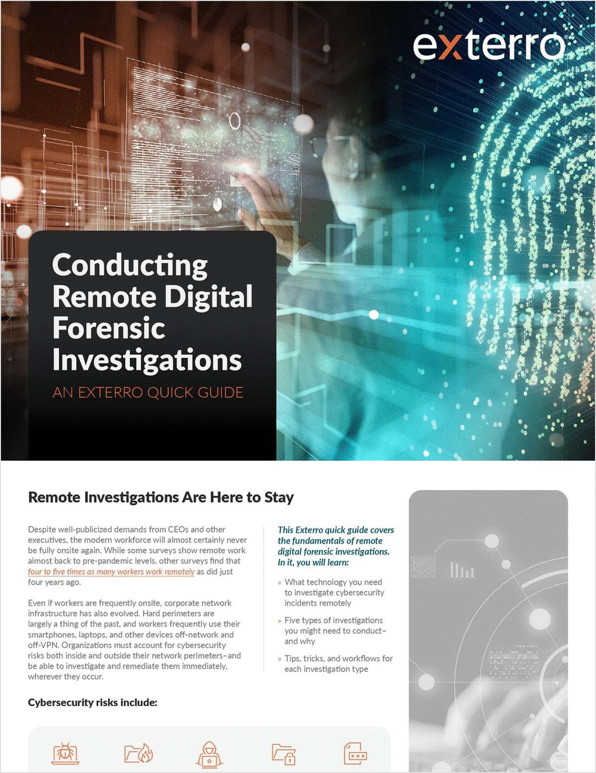 Conducting remote digital forensic investigations: An Exterro quick guide