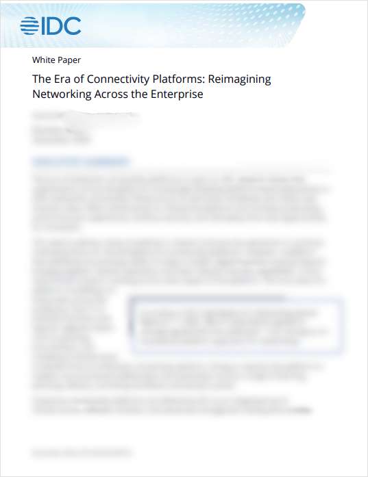 The Era of Connectivity Platforms: Reimagining Networking Across the Enterprise