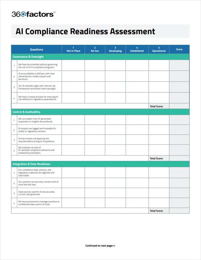 How Do You Know Your Organization Is Ready for AI-Powered Compliance Management?