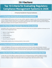 Regulatory Compliance Management System Evaluation Checklist 2026