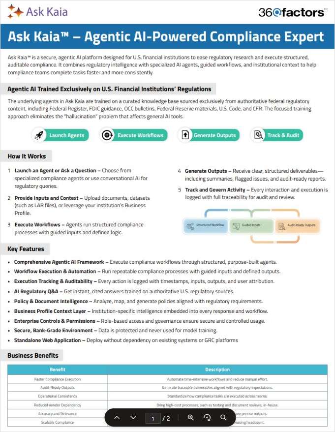 Ask Kaia - Agentic AI-Powered Compliance Expert