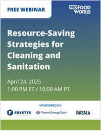 Resource-Saving Strategies for Cleaning and Sanitation