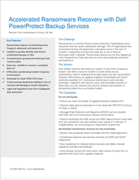 Accelerated Ransomware Recovery with Dell PowerProtect Backup Services