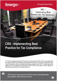 CRS - Implementing Best Practice Global Tax Compliance