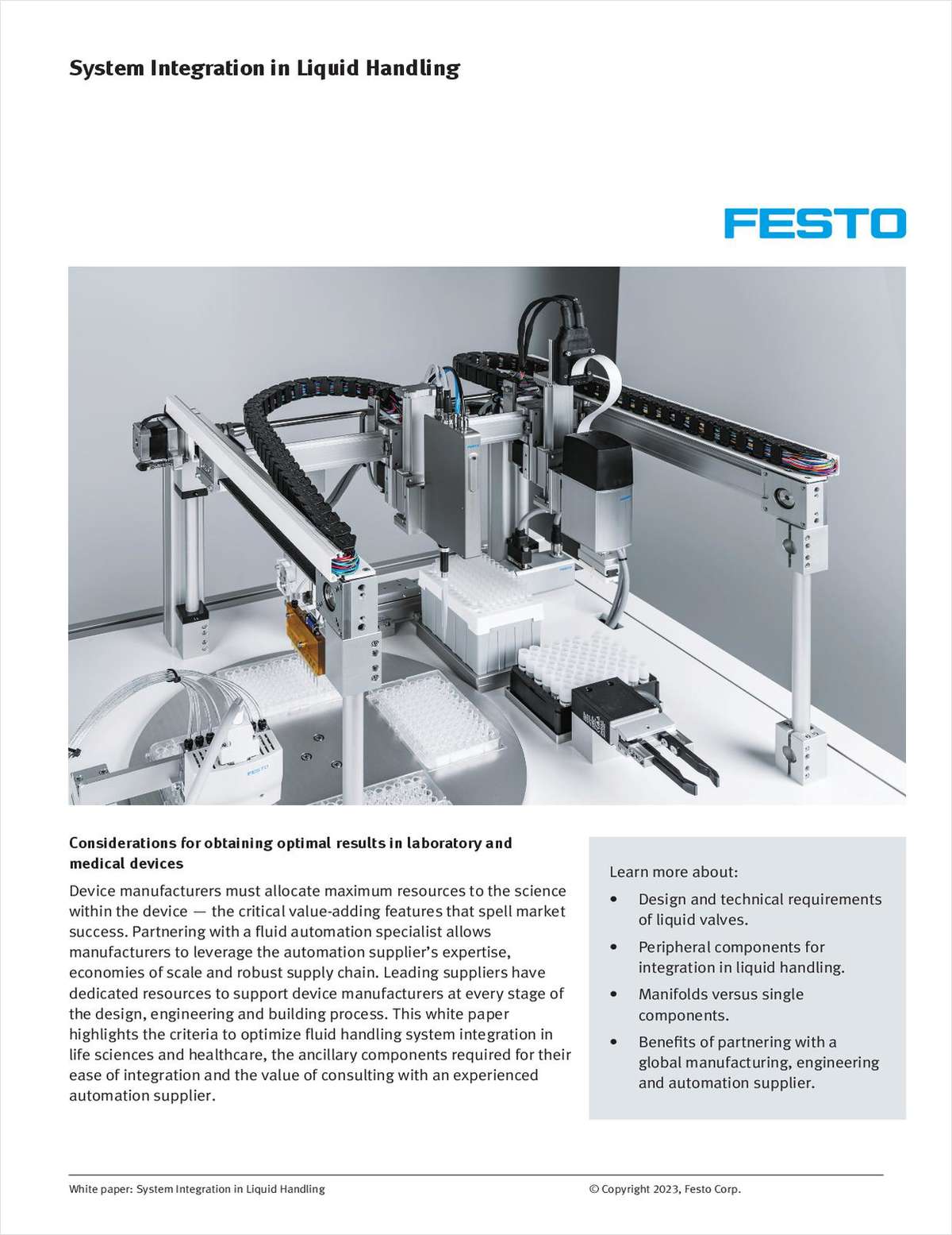 System Integration in Liquid Handling