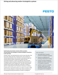 Driving and Advancing Modern Intralogistics Systems