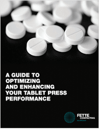 A Guide to Optimizing and Enhancing your Tablet Press Performance