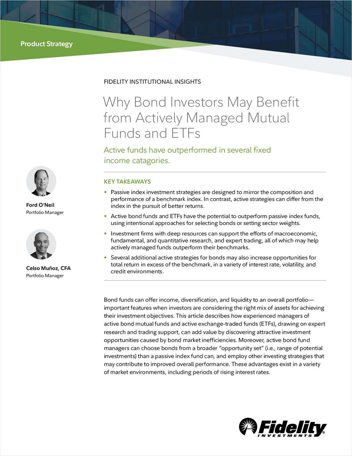 Why Bond Investors May Benefit from Actively Managed Mutual Funds and ETFs