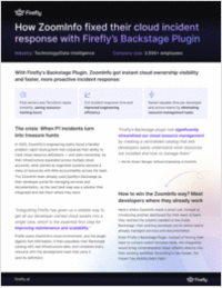 How ZoomInfo fixed their cloud incident response with Firefly's Backstage Plugin