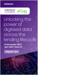 Webinar | 13 November 2025 | Unlocking the power of digitised data across the lending lifecycle