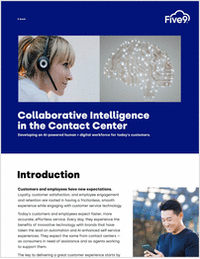 Collaborative Intelligence in the Contact Center