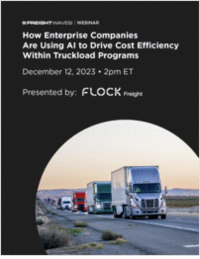 How Enterprise Companies Are Using Al to Drive Cost Efficiency Within Truckload Programs