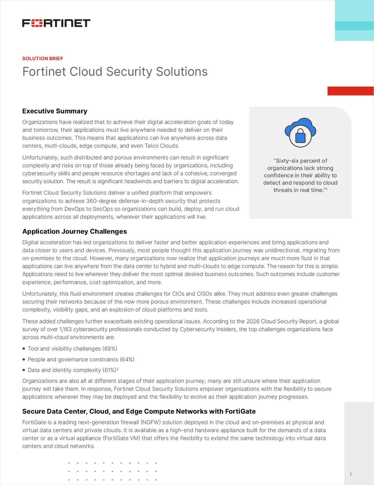 Fortinet Cloud Security Solutions