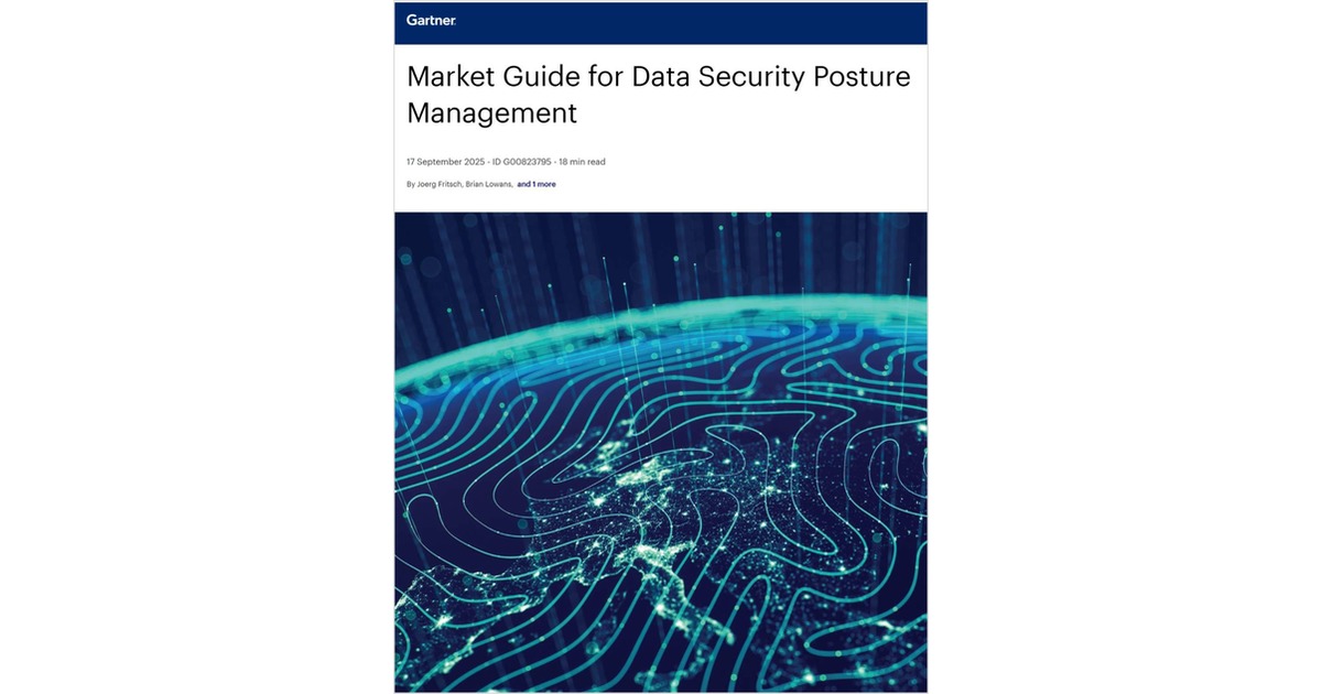 Gartner®: Market Guide for Data Security Posture Management