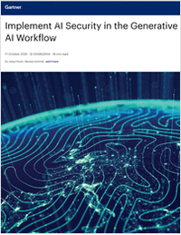 Gartner®: Implement AI Security in the Generative AI Workflow