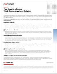 Five Keys to a Secure Work-From-Anywhere Solution