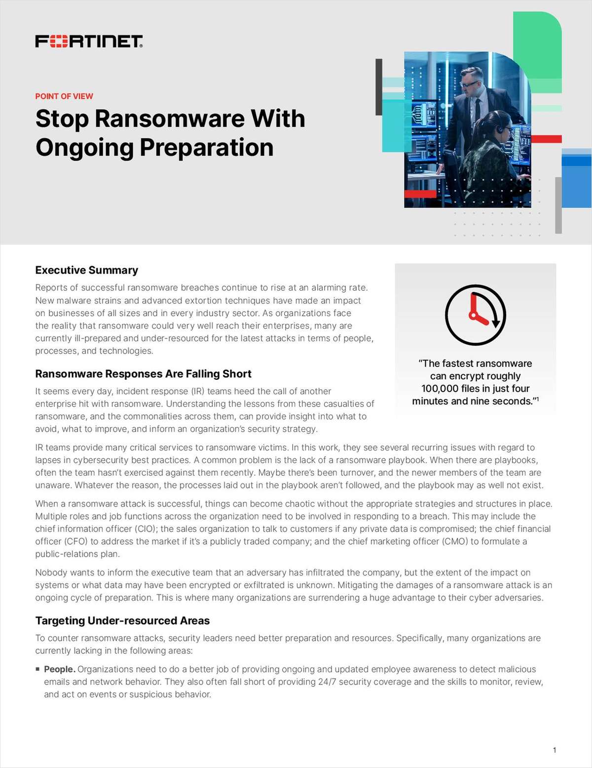 Stop Ransomware With   Ongoing Preparation