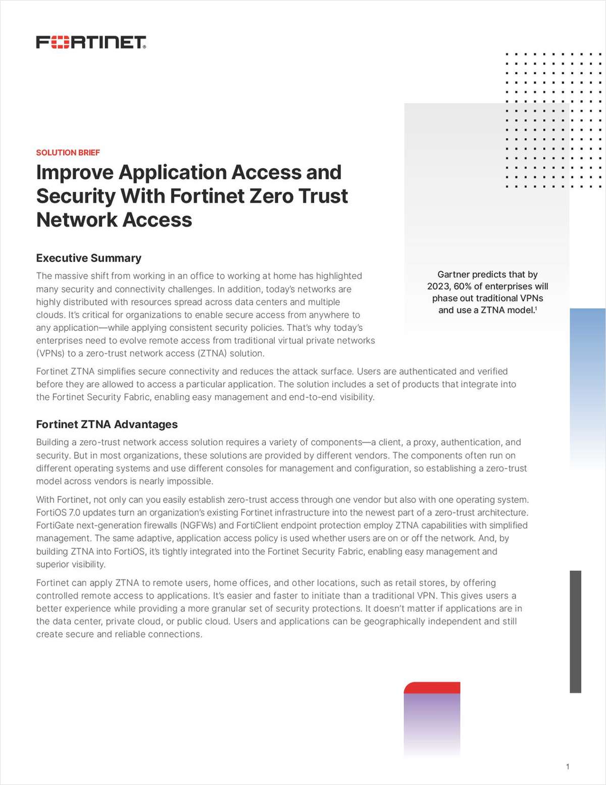 Improve Application Access and Security With Fortinet Zero Trust