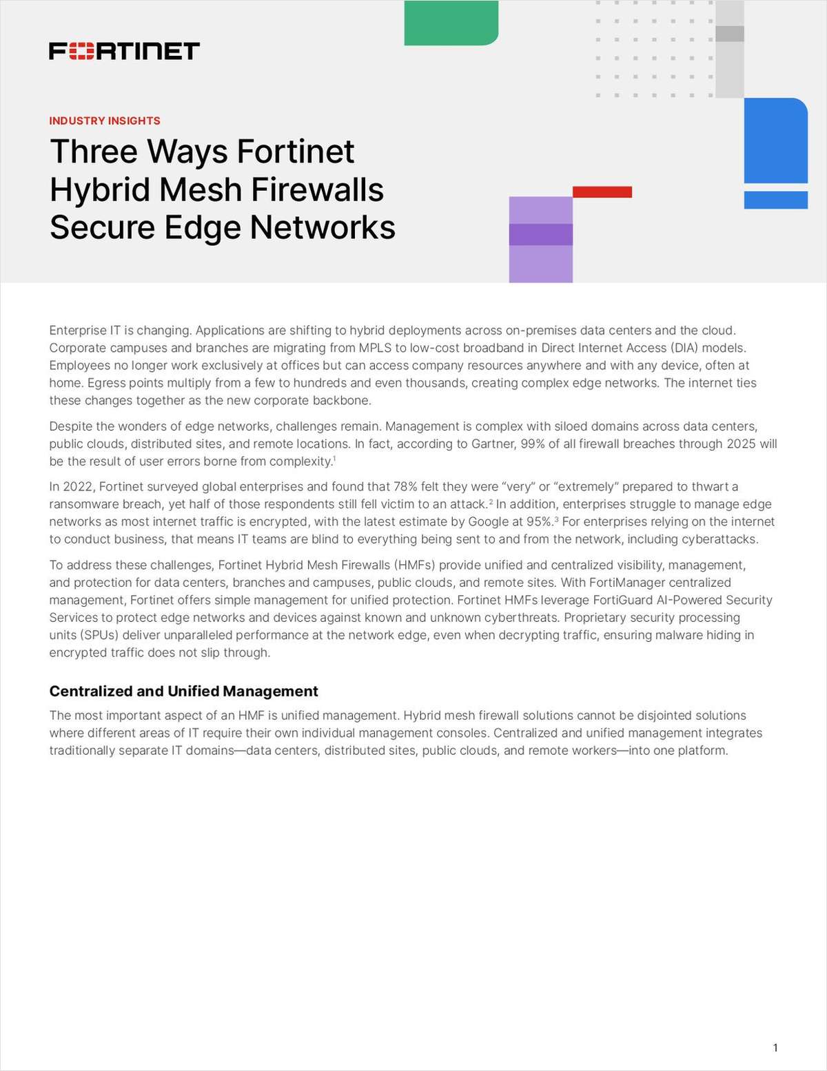 Three Ways Fortinet Hybrid Mesh Firewalls Secure Edge Networks