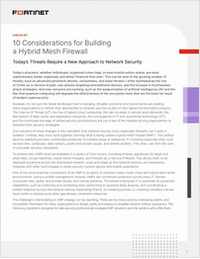 10 Considerations to Building Hybrid Mesh Firewall