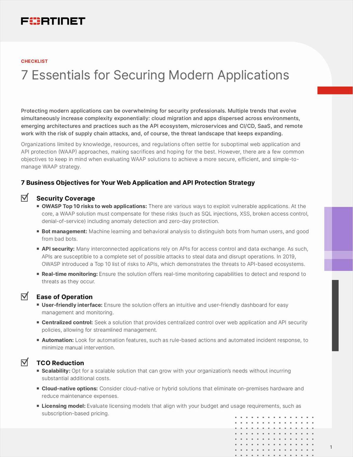 Checklist: 7 Essentials for Securing Modern Applications