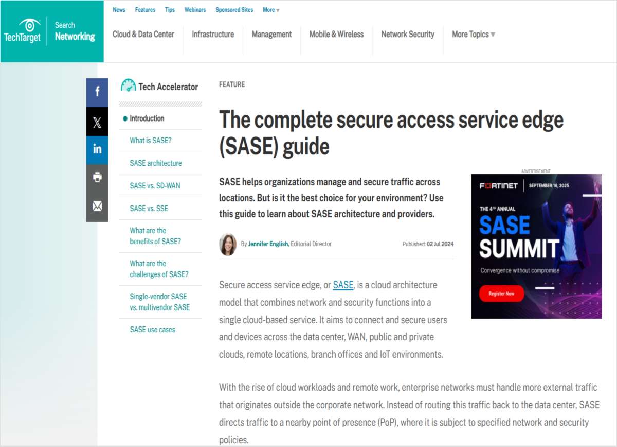 The Complete Secure Access Service Edge (SASE) Guide