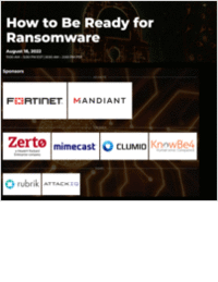 How to Be Ready for Ransomware