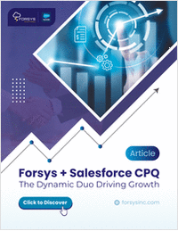 Salesforce CPQ Implementation by Forsys: Your Ticket to Future Success