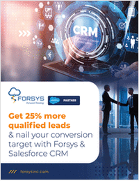 Get 25% More Qualified Leads & Nail Your Conversion Target with Forsys & Salesforce CRM