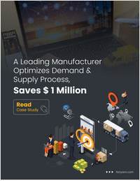 领先制造商优化供求流程，节省100万美元