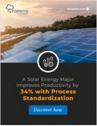 A Solar Energy Major Improves Productivity by 34% with Process Standardization