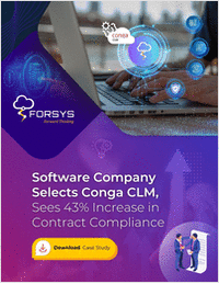 Software Company Selects Conga CLM, Sees 43% Increase in Contract Compliance