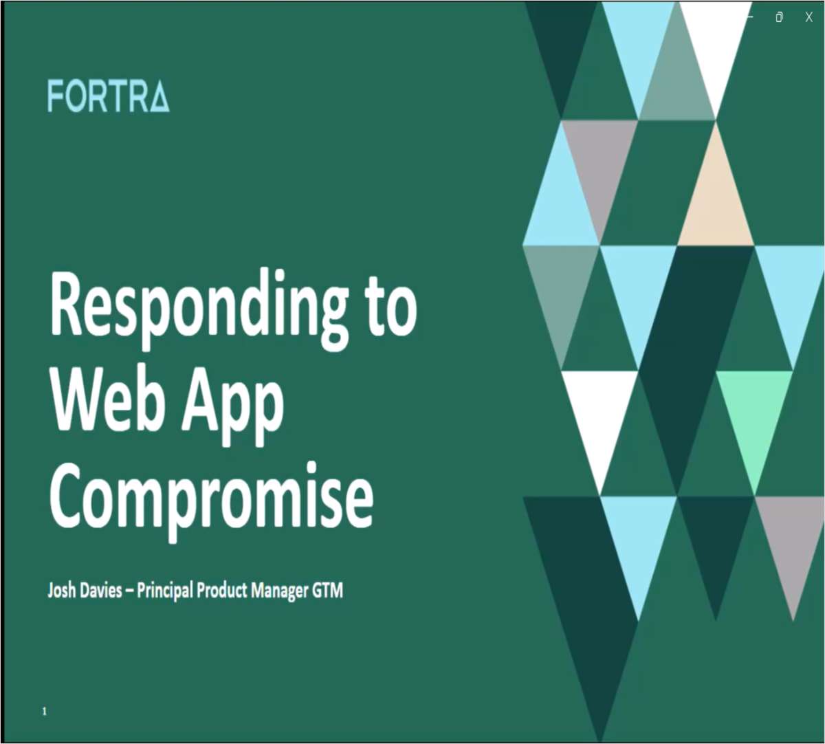 Responding to Web Application Compromise [On-Demand Webinar]