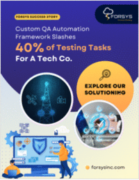 Custom QA Automation Framework Slashes 40% of Testing Tasks For A Tech Co.