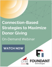Connection-Based Strategies to Maximize Donor Giving