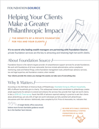 Helping Your Clients Make a Greater Philanthropic Impact