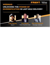 Webinar: Unlocking the Power of Diversification in Last Mile Delivery