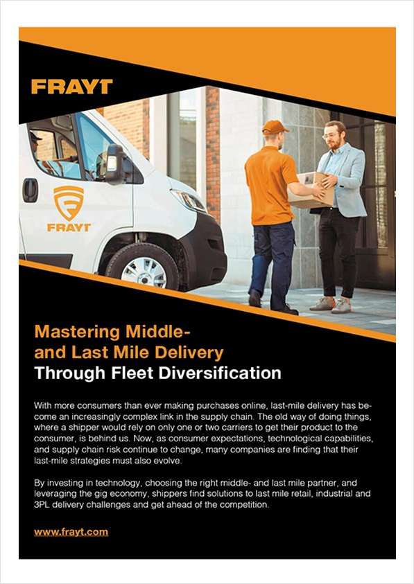 Mastering Middle- and Last Mile Delivery Through Fleet Diversification