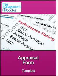 Appraisal Form Template