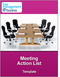 Meeting Action List Template
