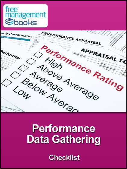 Performance Data Gathering Checklist