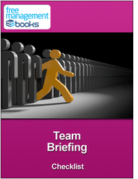 Team Briefing Checklist