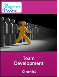 Team Development Checklist