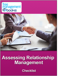 Assessing Relationship Management Checklist