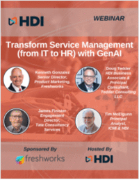 Transform Service Management (from IT to HR) with GenAI