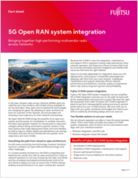 5G Open RAN system integration