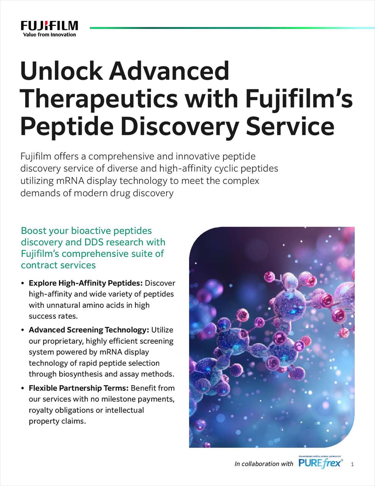Unlock Advanced Therapeutics with Fujifilm's Peptide Discovery Service