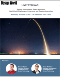Sensor Solutions for Space Missions: Real-World Challenges, Programs, and Custom Innovation