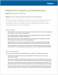 Predicts 2017: Endpoint and Mobile Security