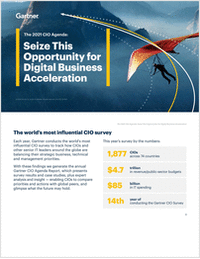 Gartner 2021 CIO Agenda: Seize This Opportunity for Digital Business Acceleration